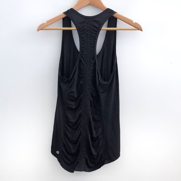 LULULEMON Runner Up Tank in Black No Size Tag Check Measurements - Picture 3 of 9